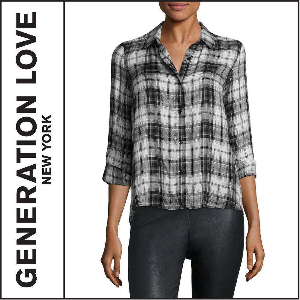 NWT { Generation Love } “Calvin" Plaid Shirt
